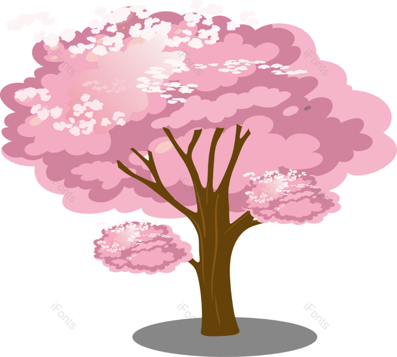矢量树图片,树木元素,树枝PNG,春季免抠素材